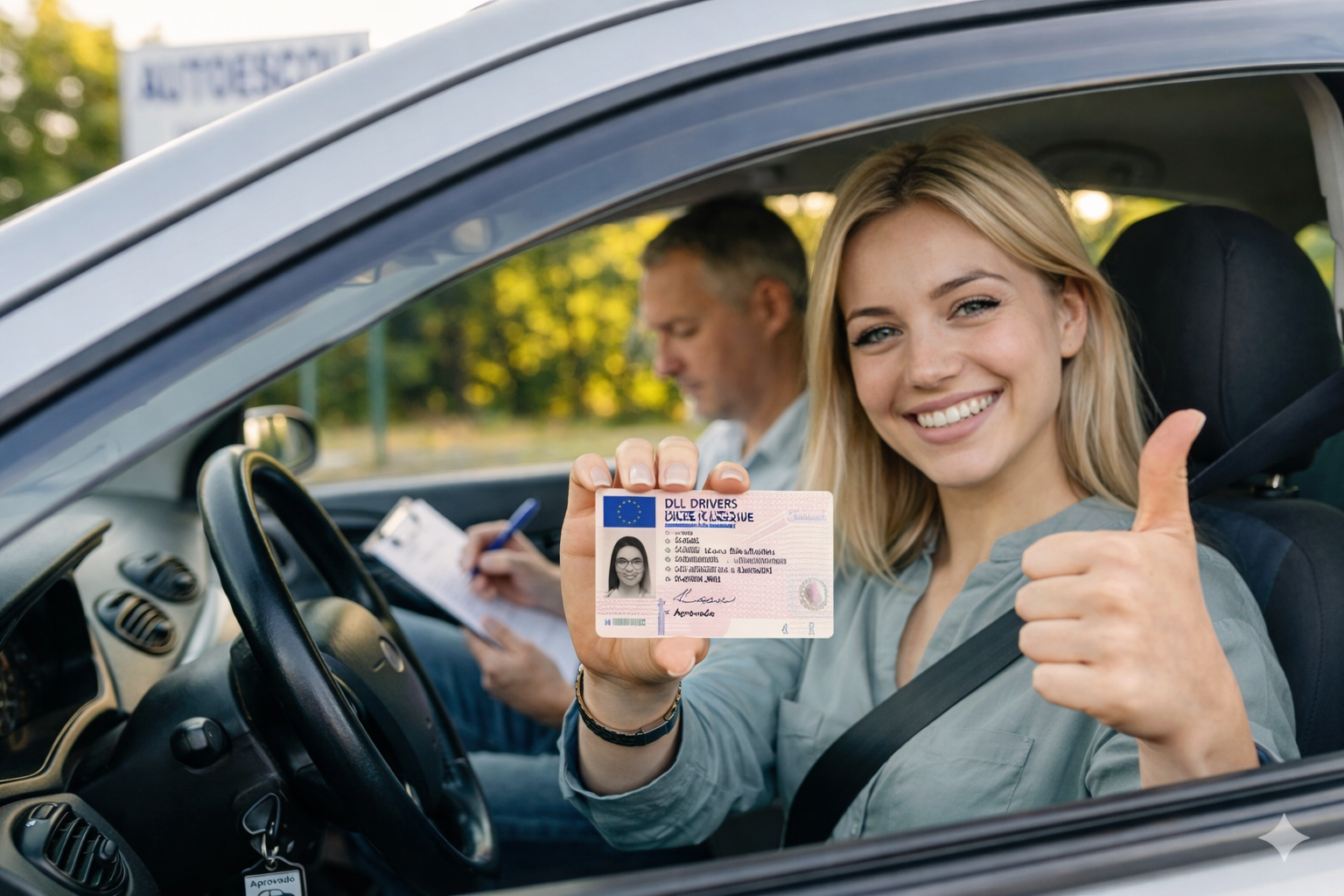 Pessoa dirigindo um carro
